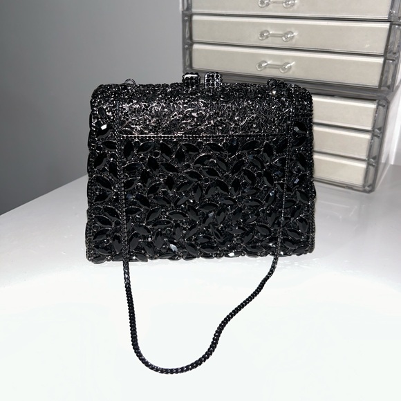 STUNNING RHINESTONE CRYSTAL EVENING CLUTCH - Picture 1 of 3